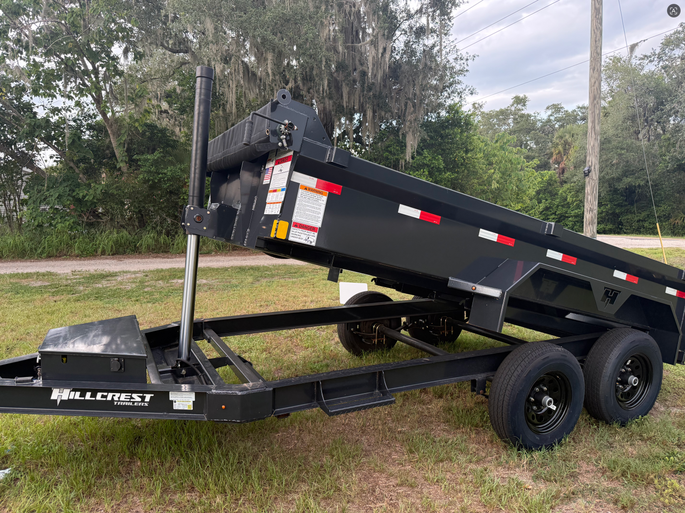 Trailers on the lot at TNE Rentals in Lithia, FL