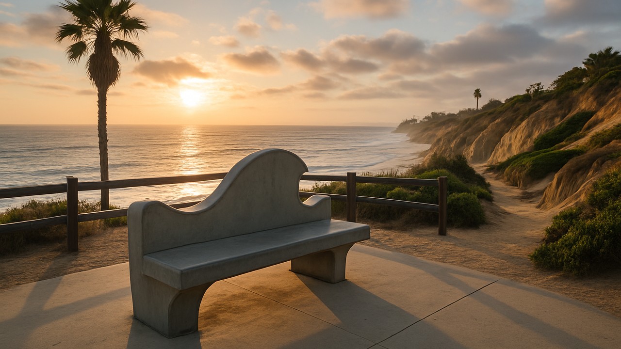 Sunset Seat in Solana Beach, CA