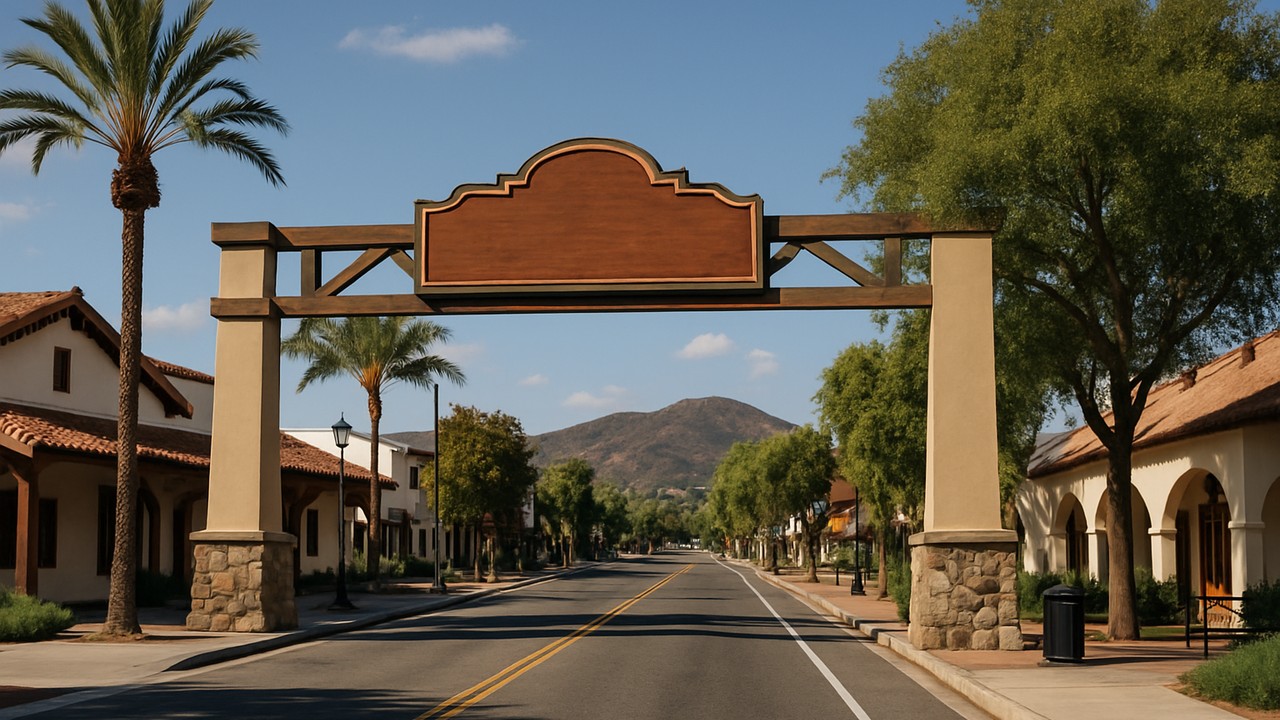 Santee near Poway, CA