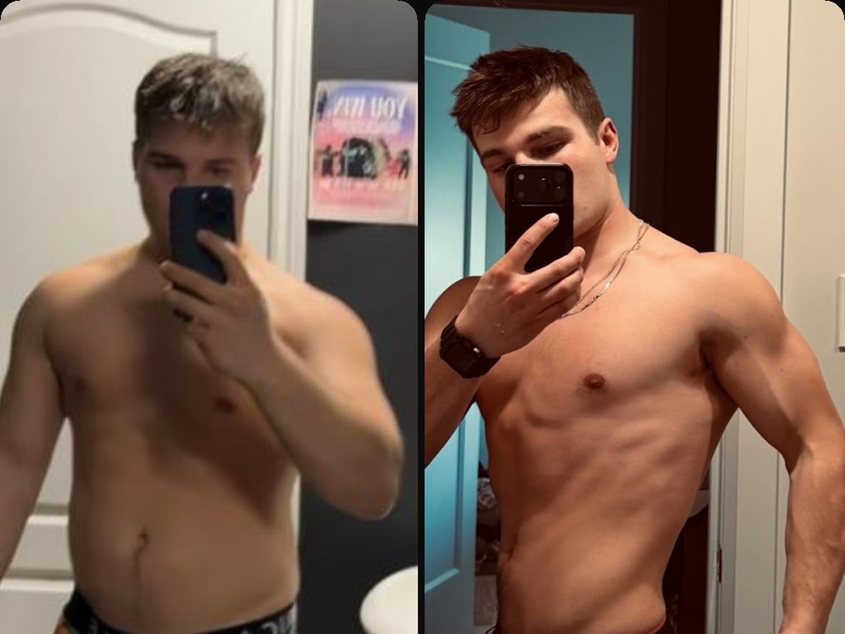 Everyday Heroes client, before and after
