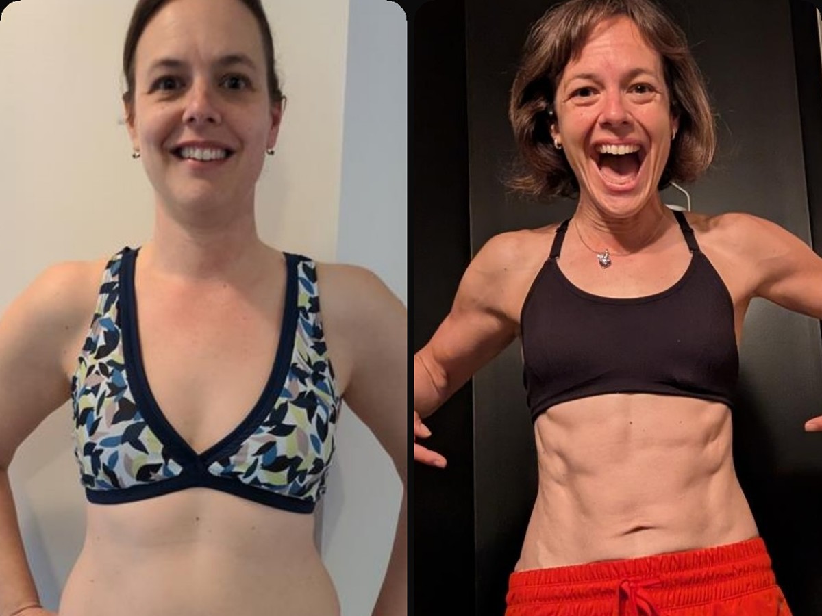Everyday Heroes client, before and after