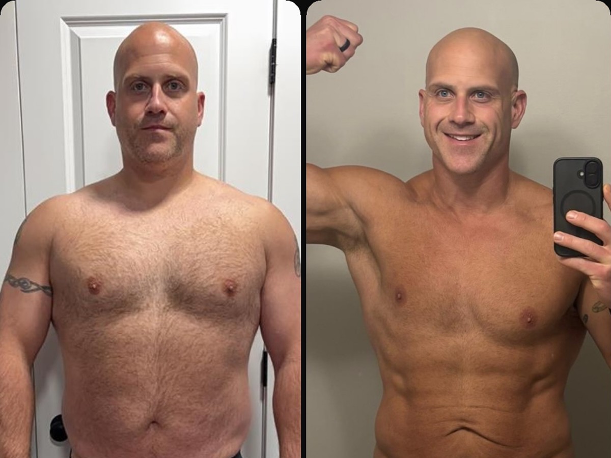 Christian O, before and after