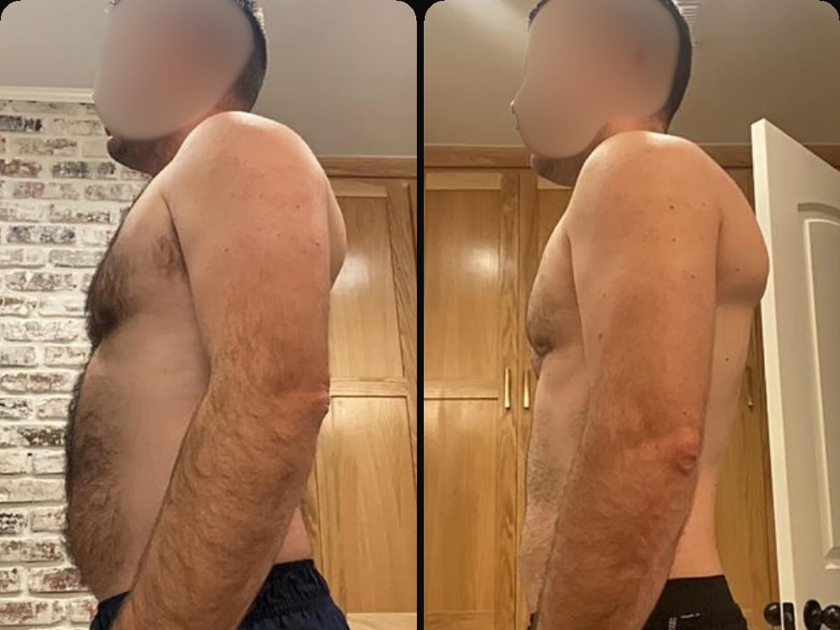 Everyday Heroes client, before and after