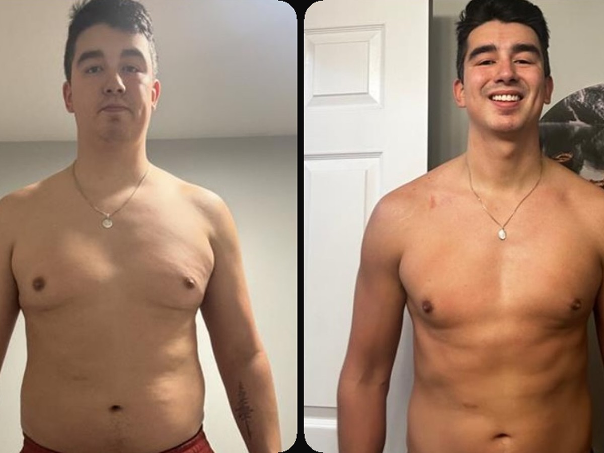 Everyday Heroes client, before and after