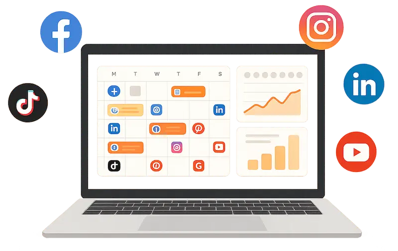 AELESTRA Social Media Dashboard - Content Calendar & Analytics