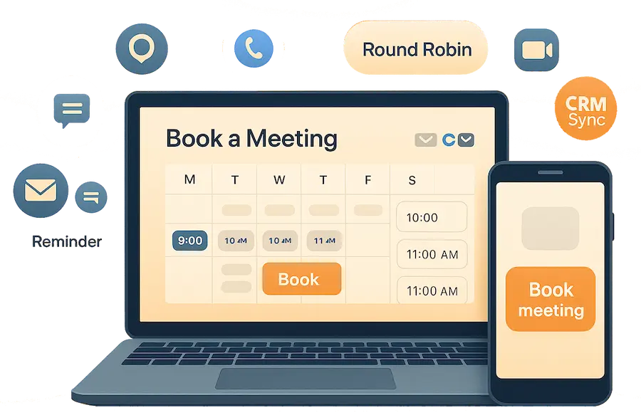 لوحة تحكم الحجوزات في ايليسترا مع التقويم والتذكيرات