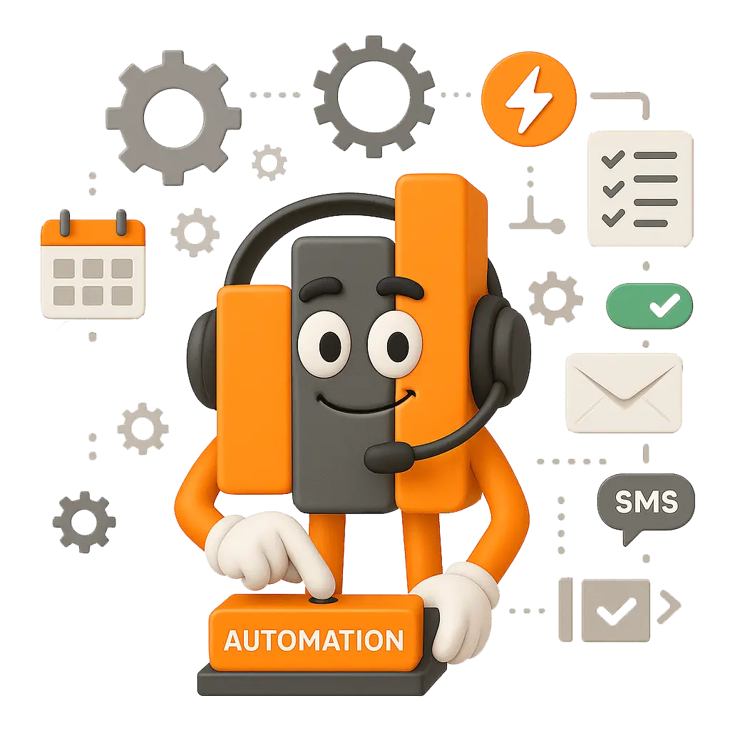 AELESTRA - Aely is using Visual Automation Builder showing triggers and multi-channel actions