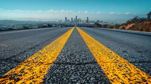 Los Angeles skyline image used on AELESTRA market page