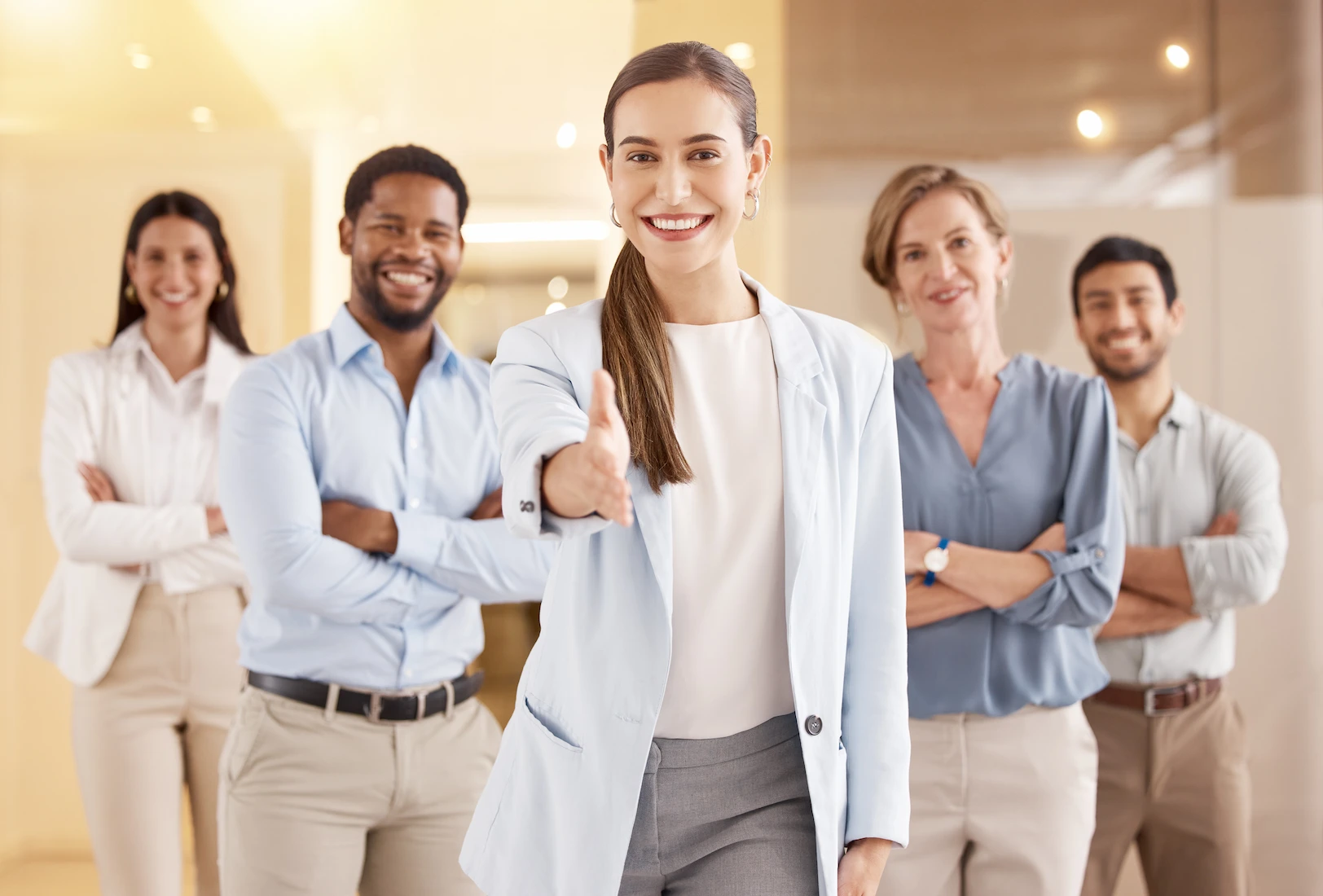 International professionals collaborating