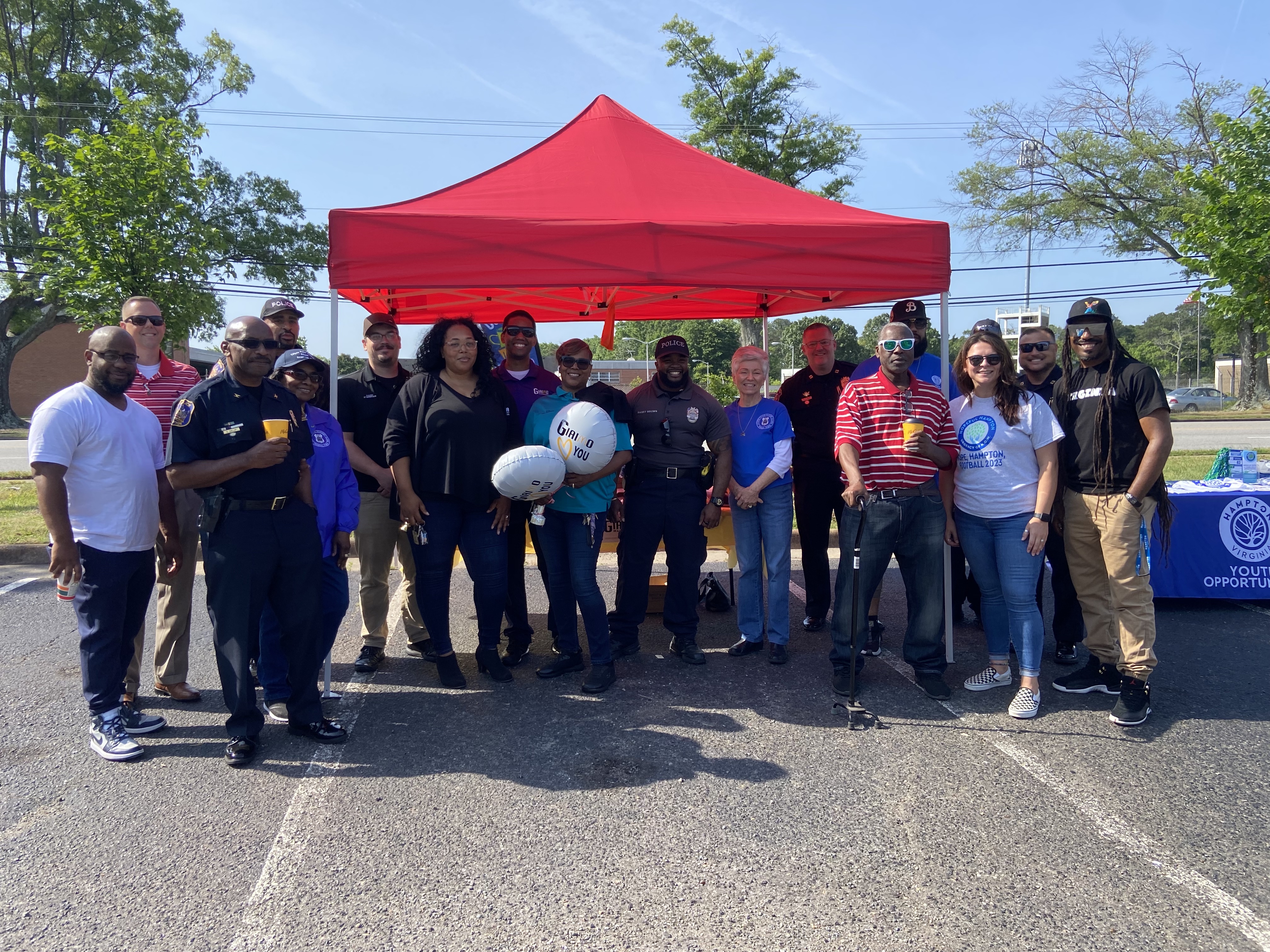 Coffee With A Cop community activation in Hampton