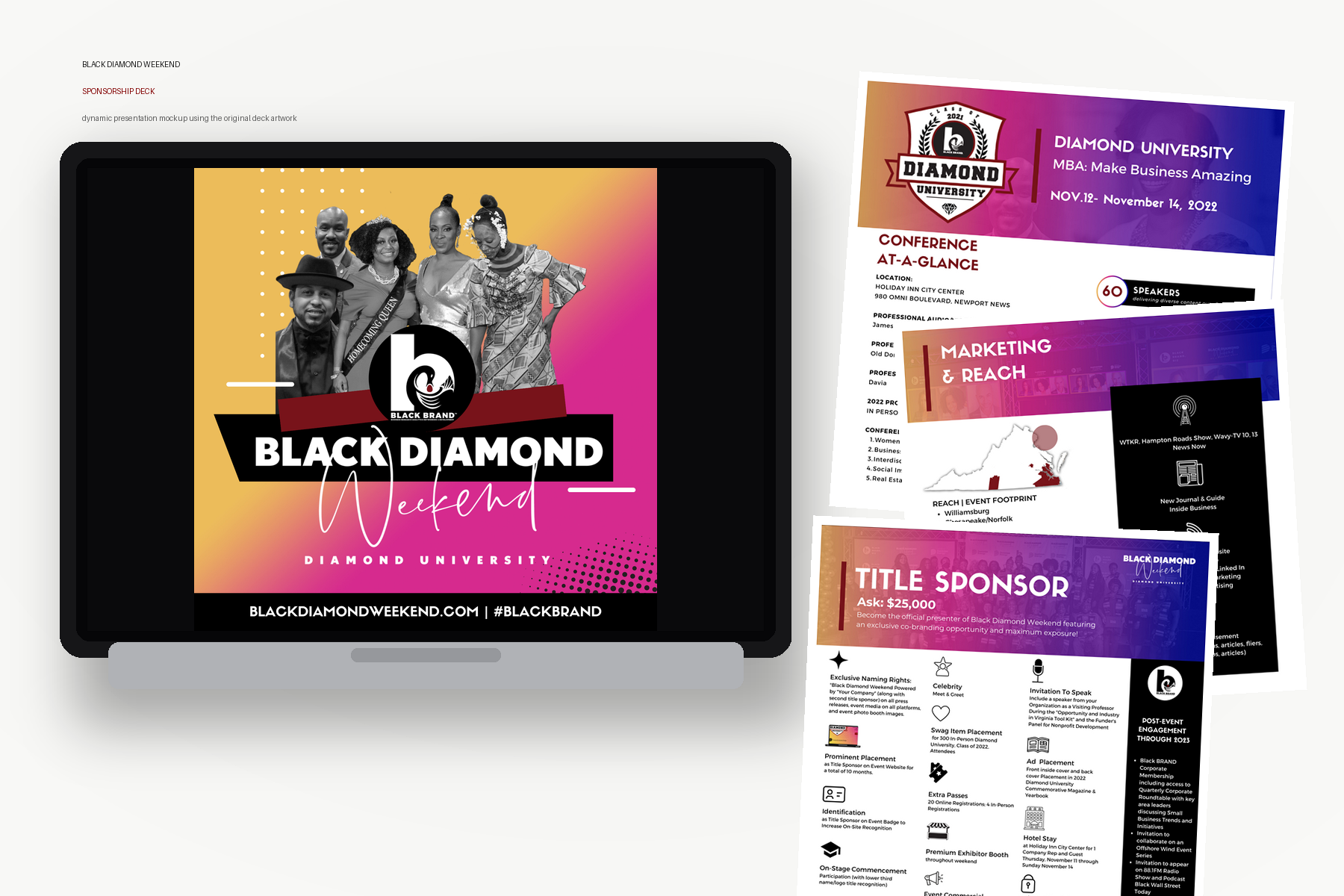 Black Diamond Weekend sponsorship strategy and deck