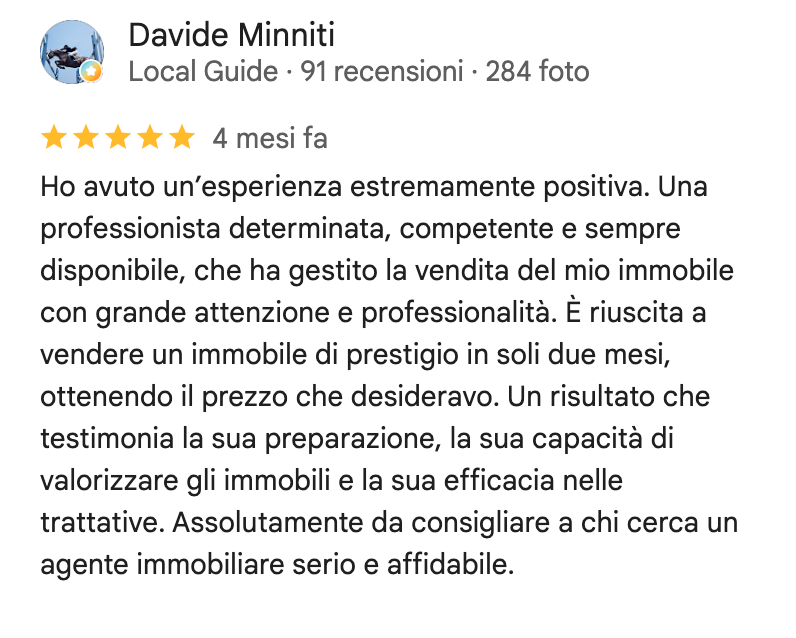 Recensione Google di Davide Minniti, 5 stelle