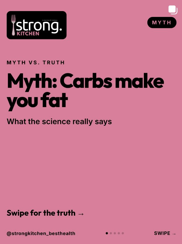 Myth: Carbs make you fat