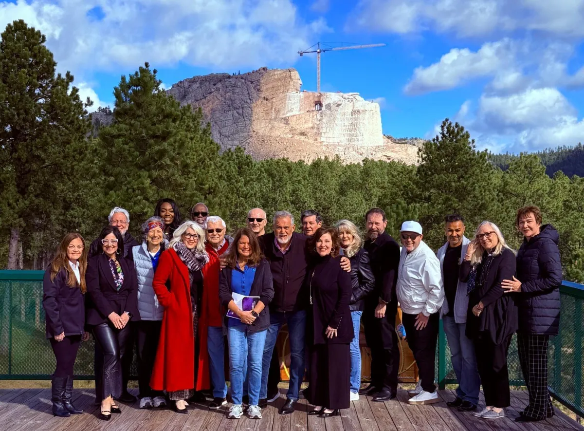 Hero Club members at the Crazy Horse Memorial in the Black Hills