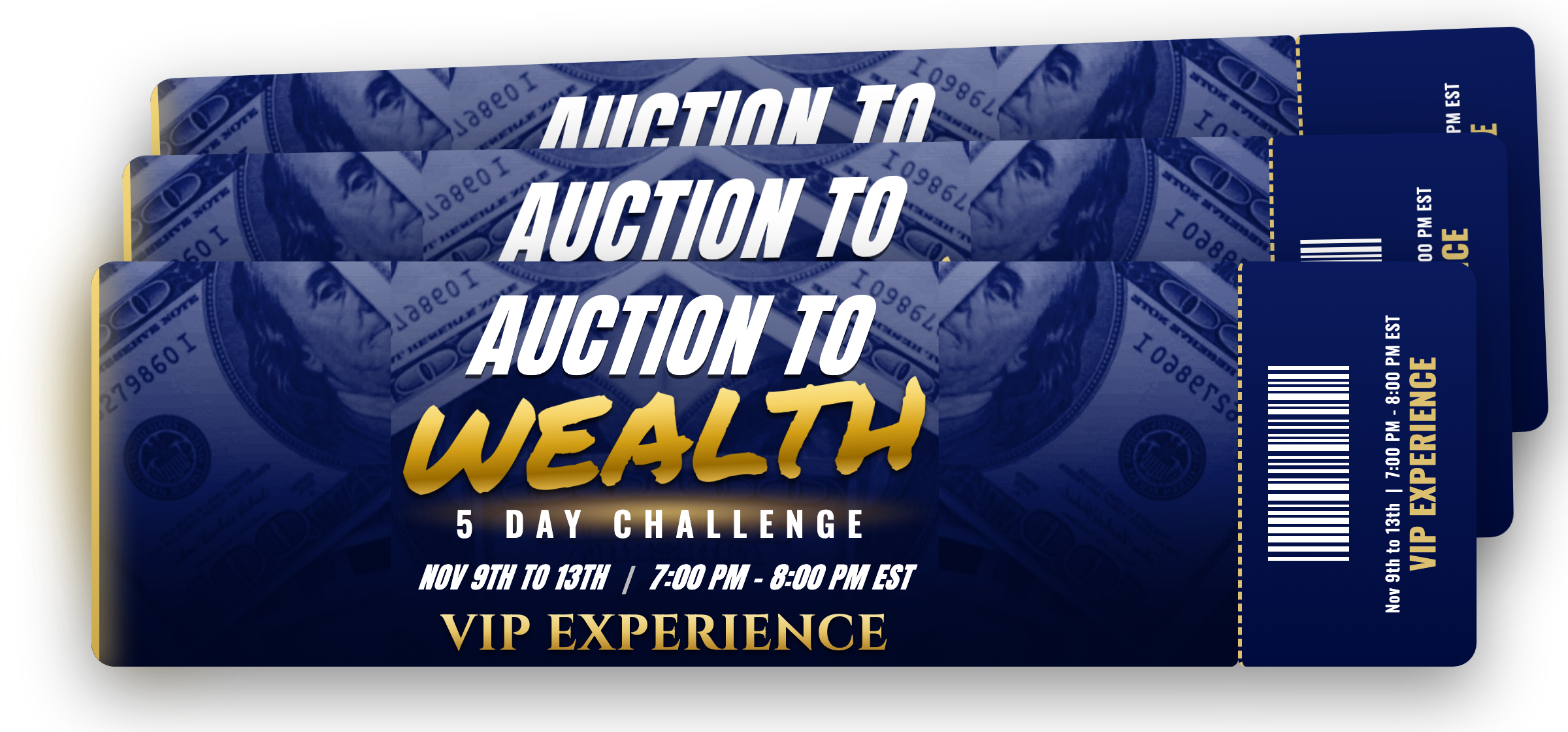 AUCTION TO WEALTH VIP ticket