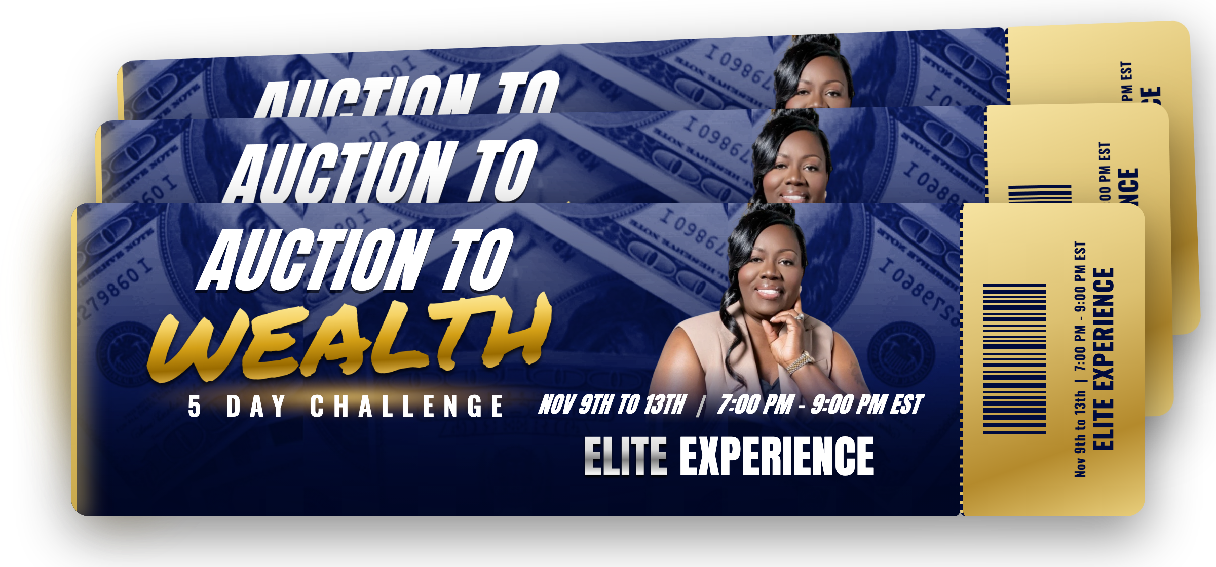 AUCTION TO WEALTH ELITE ticket