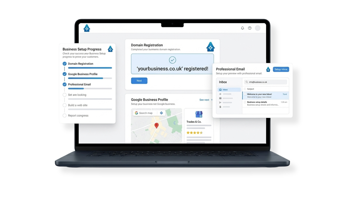 Professional Setup - Domain, Email, Google Business