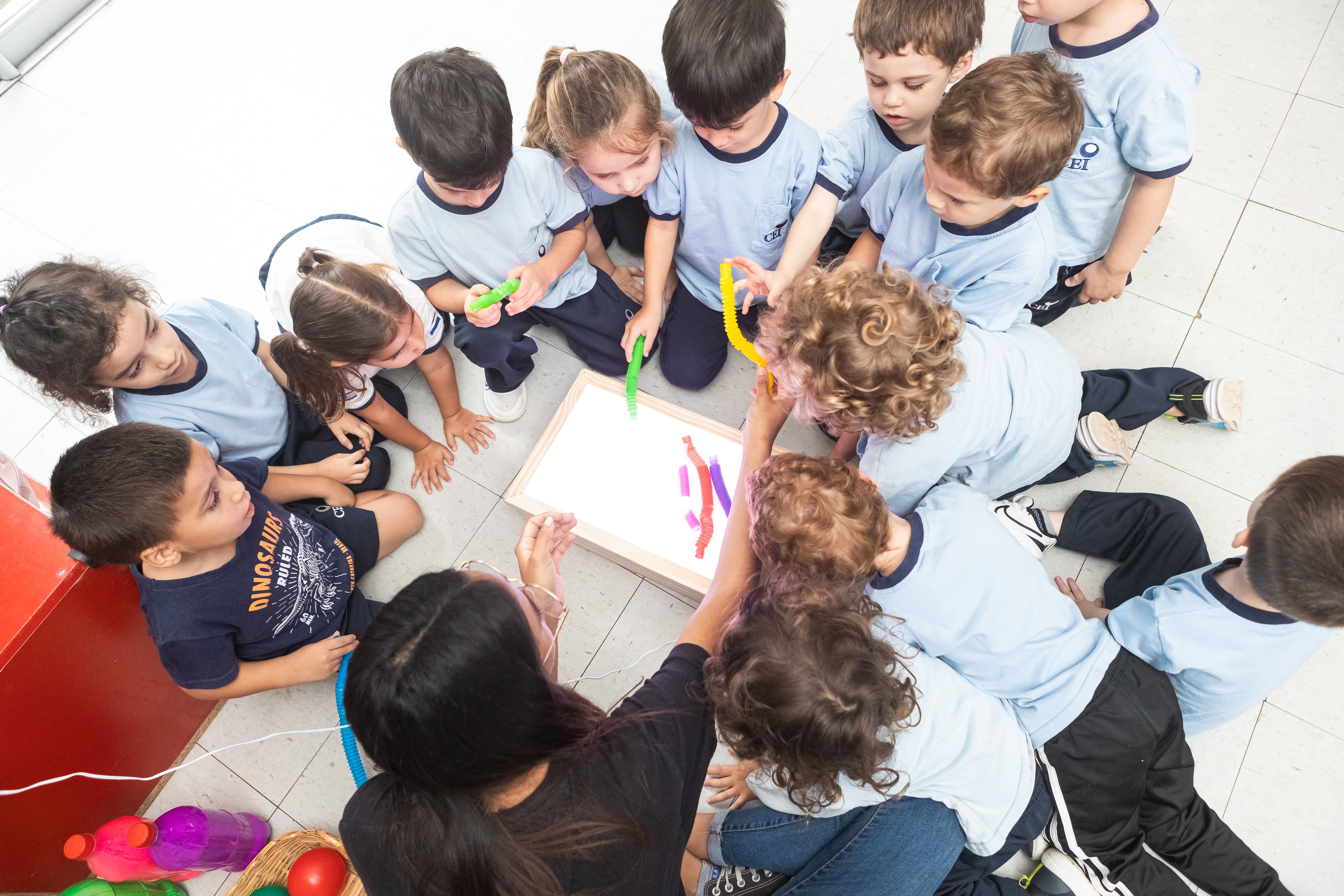 Niños del Nivel Inicial del CEI en actividad