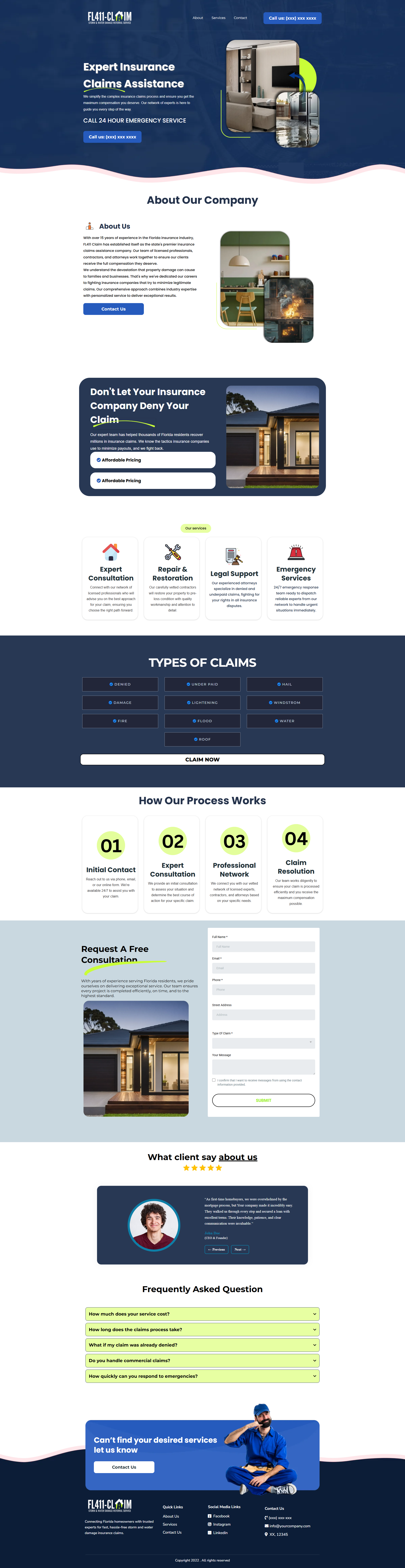 Intake Automation — Legal Claims Website