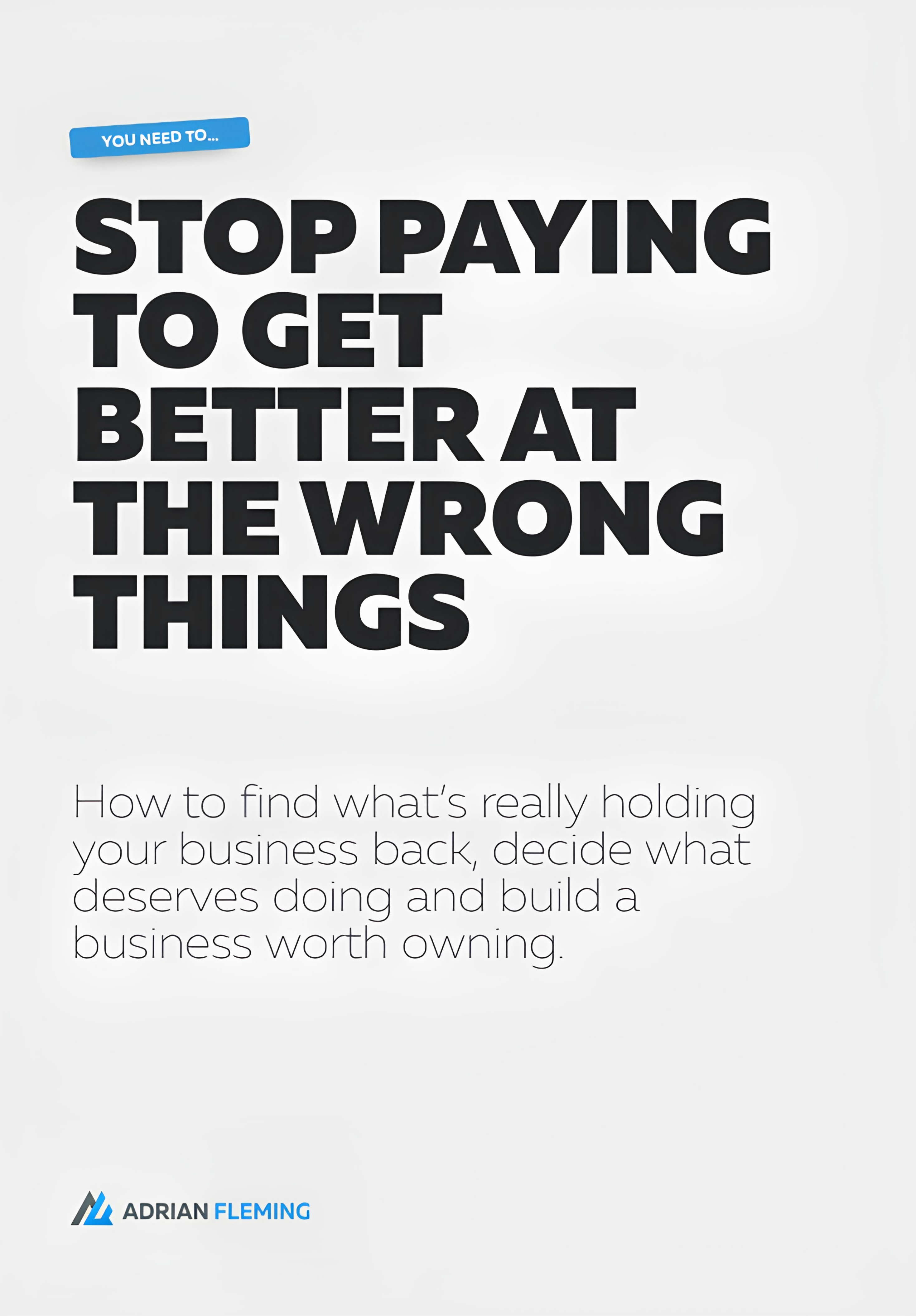 Stop Paying to Get Better at the Wrong Things Audiobook Cover