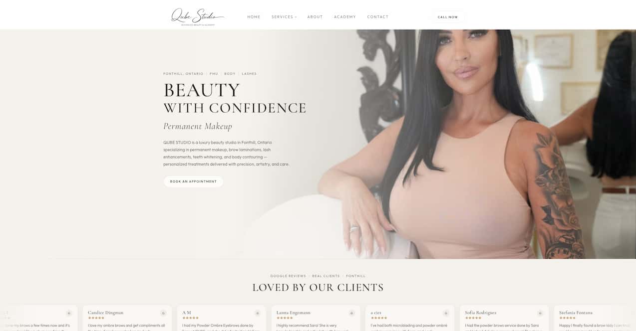 Qube Studio website