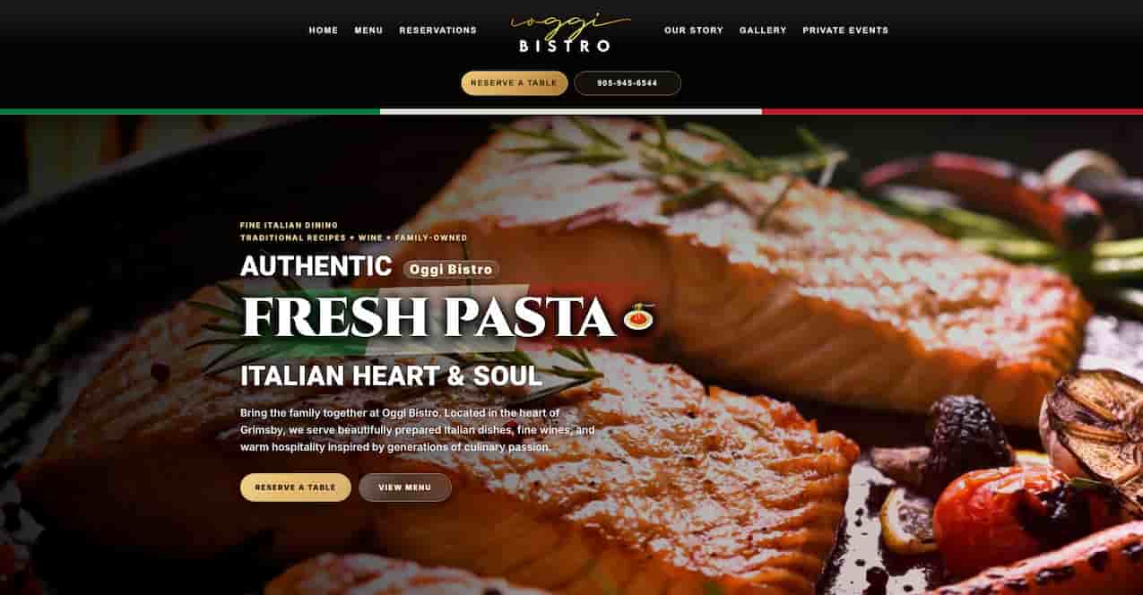 Oggi Bistro website