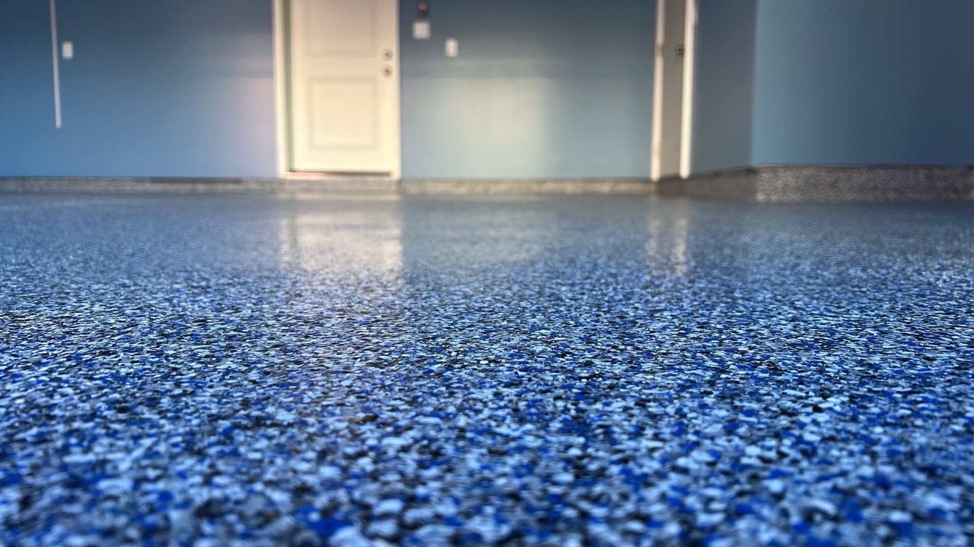 Surface texture after floor coating application