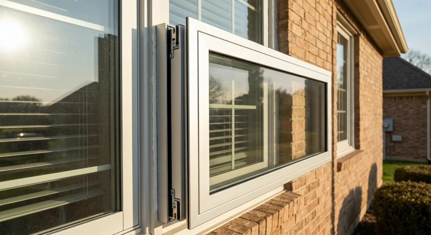 Casement window storm installation