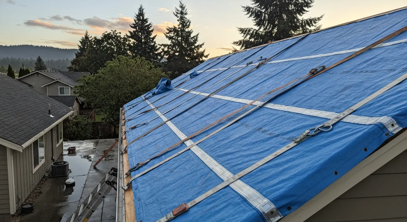 Emergency tarping service