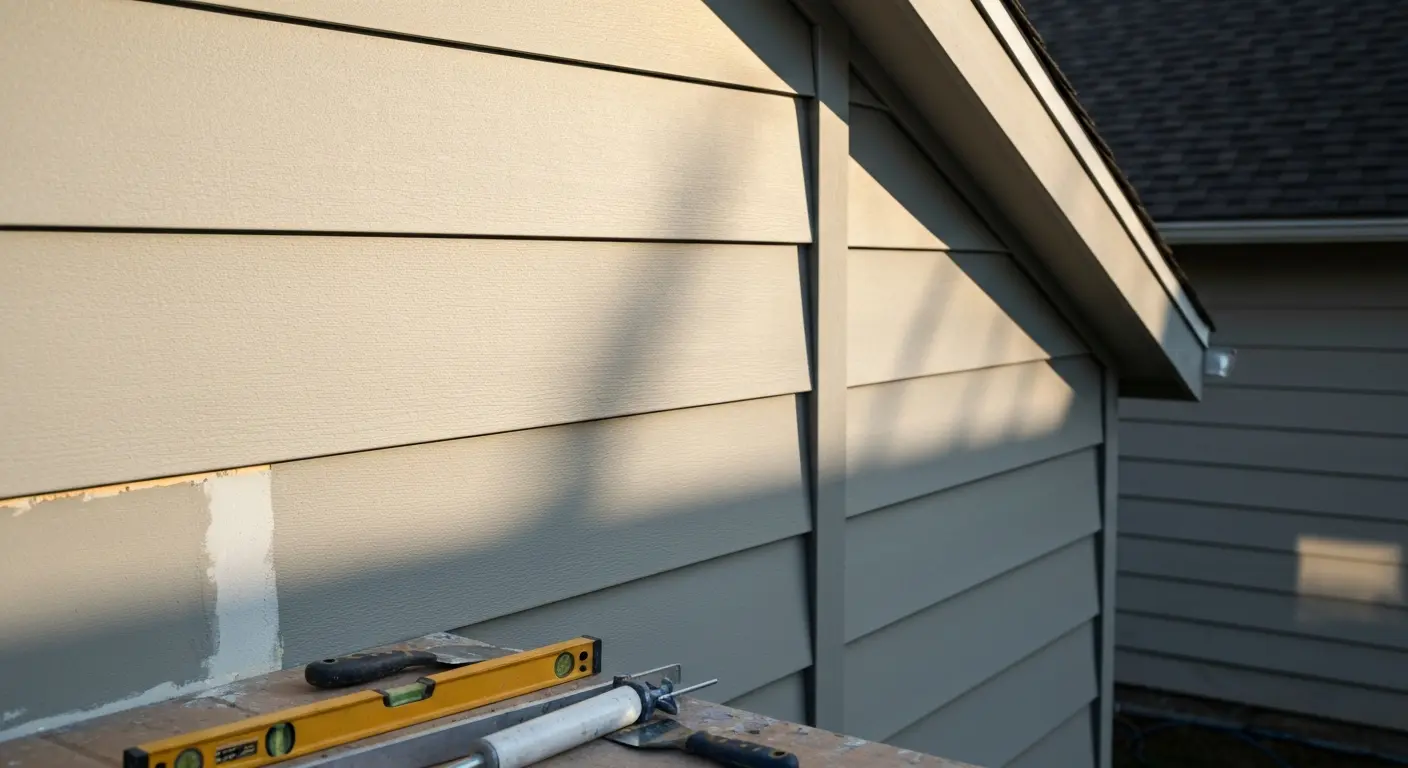 Fiber cement siding repair