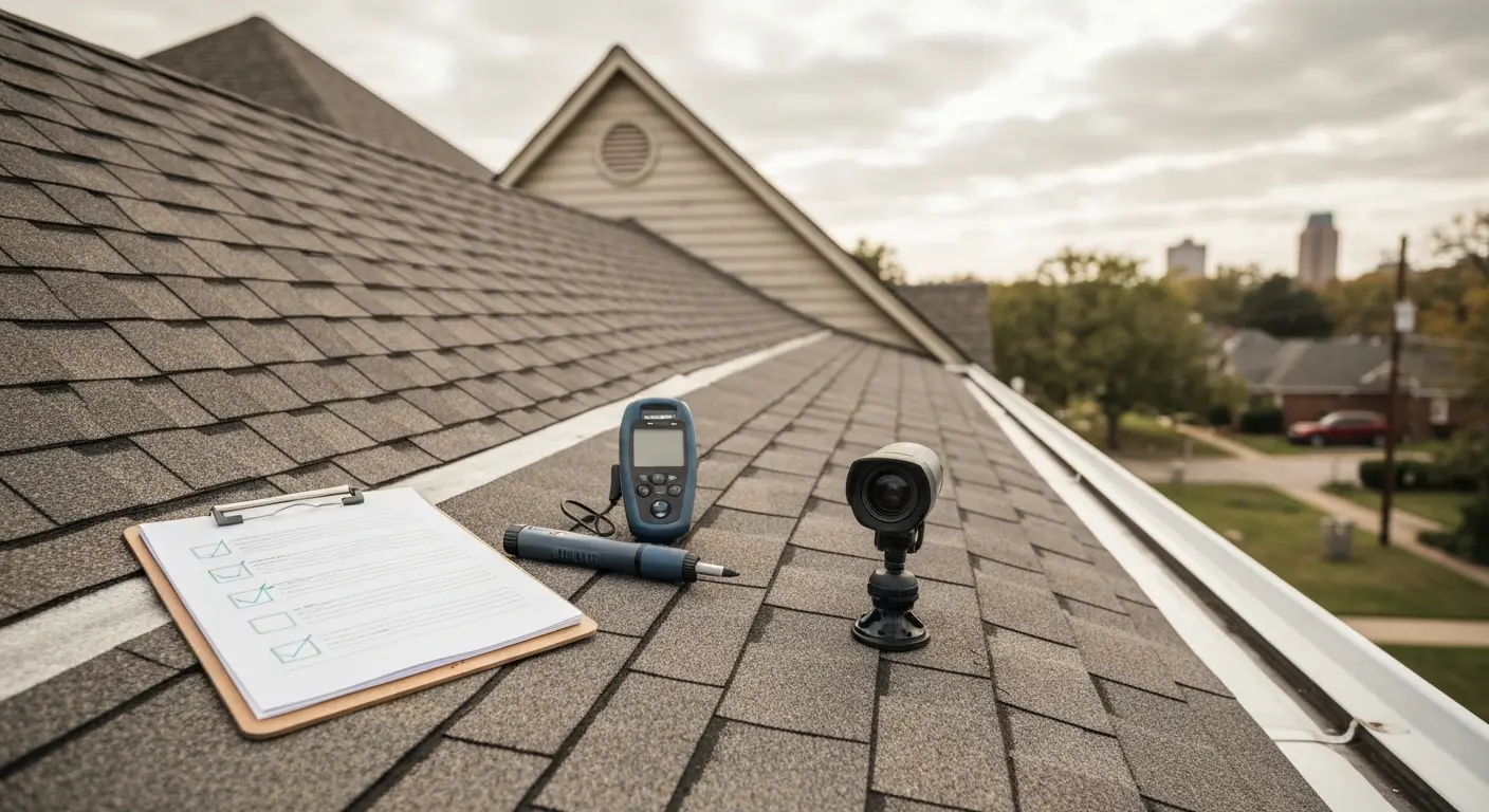 Roof inspection in Tulsa