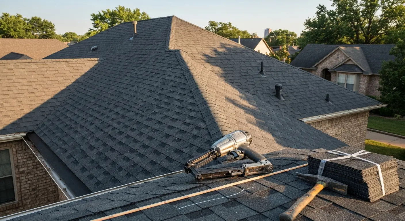 Asphalt shingle roof