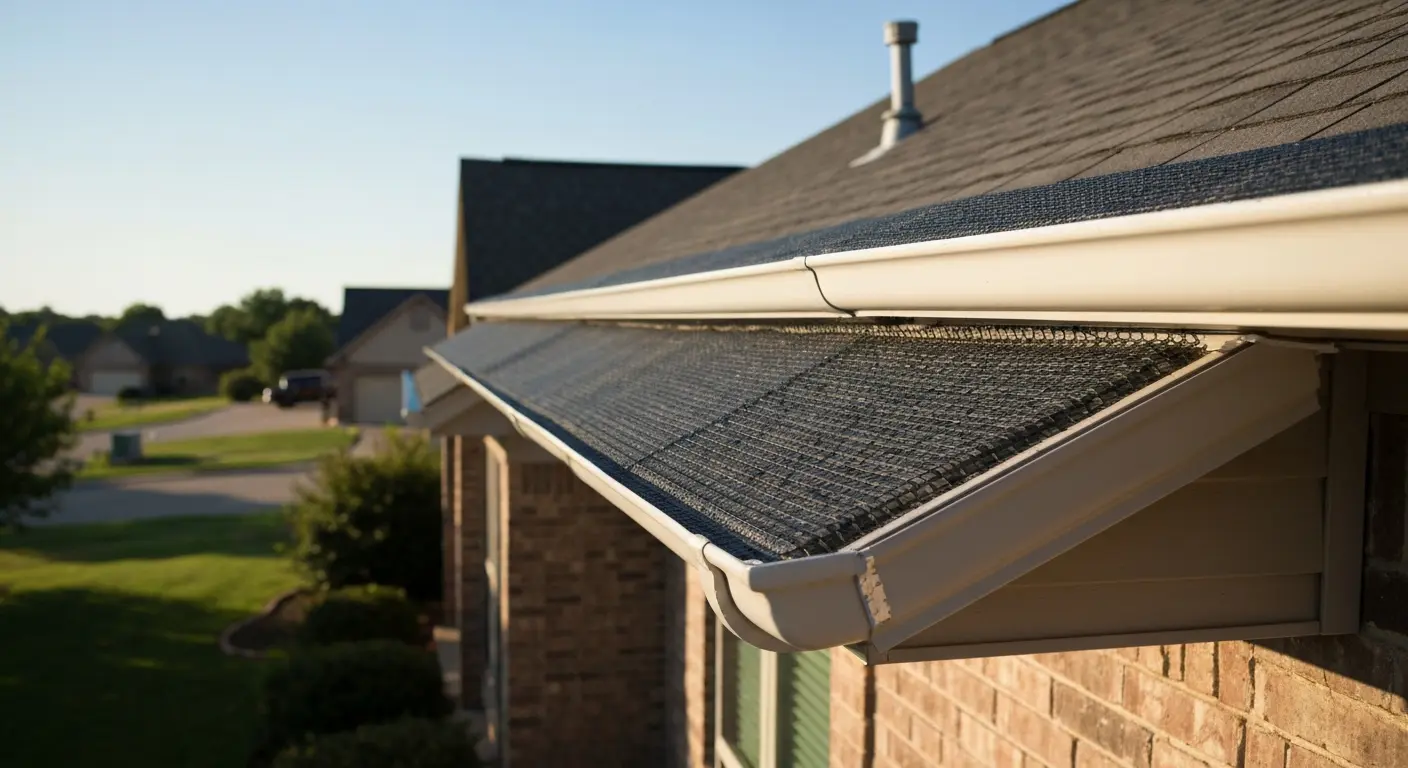 Mesh gutter guard installation