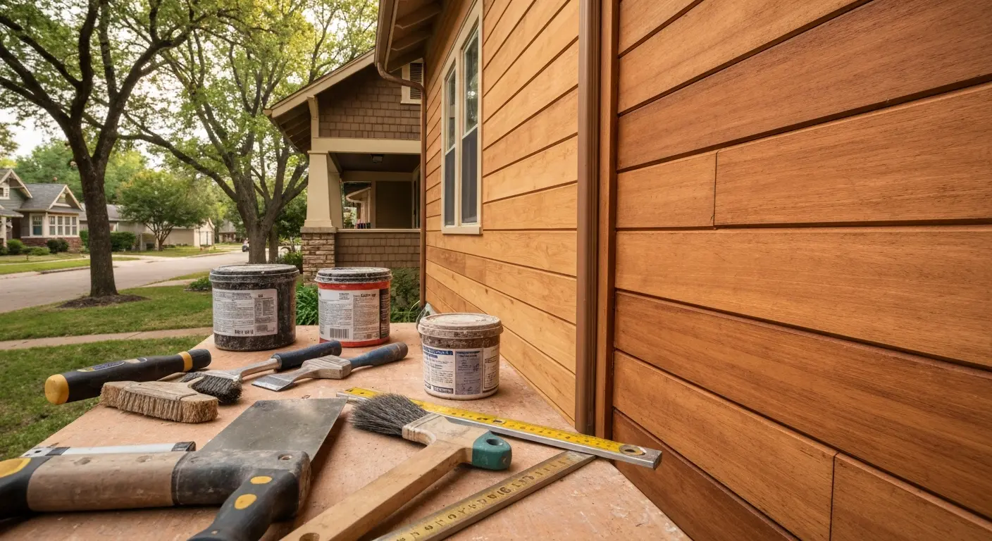 Wood siding repair
