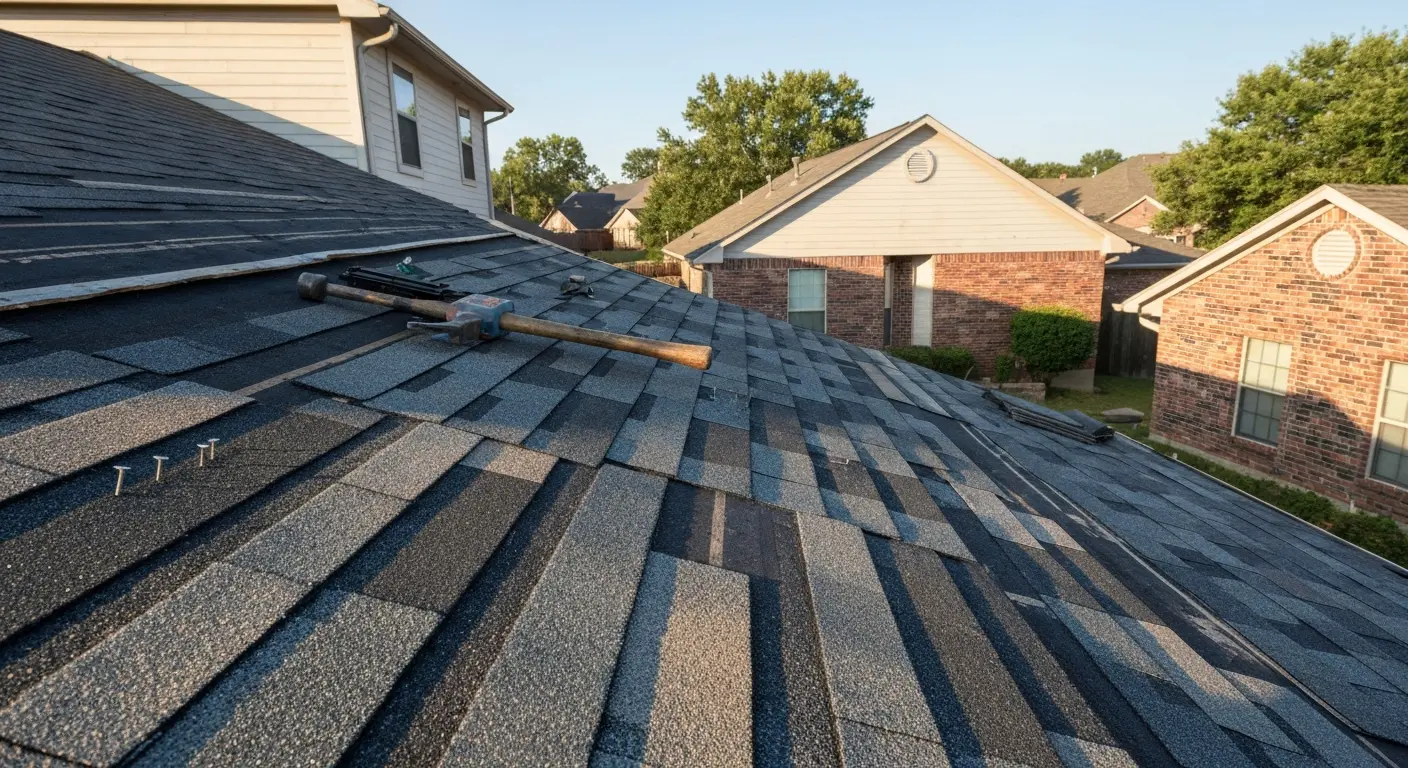 Storm damage roof repair