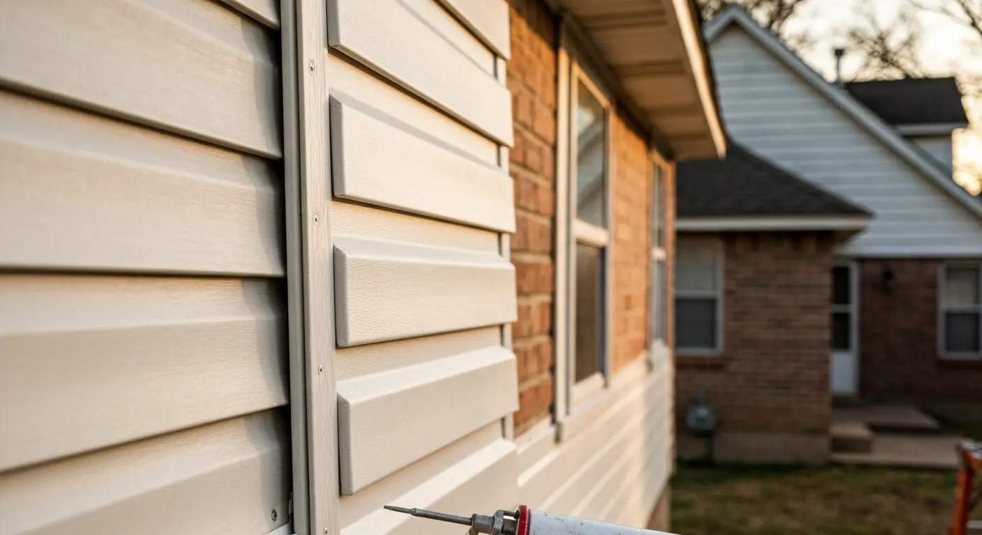 Vinyl siding repair detail