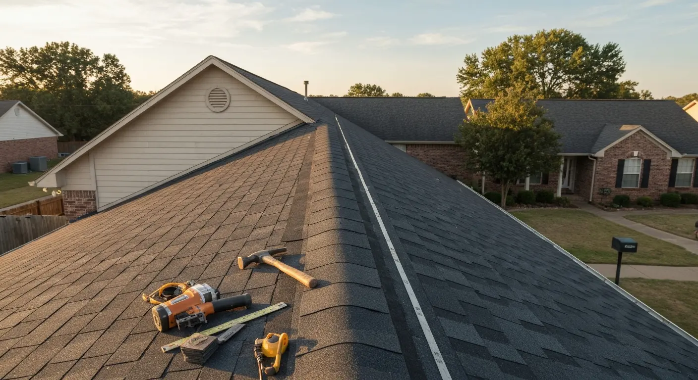 Roof installation project