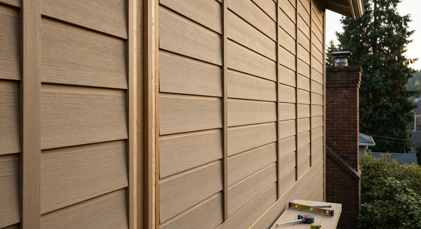 Engineered wood siding