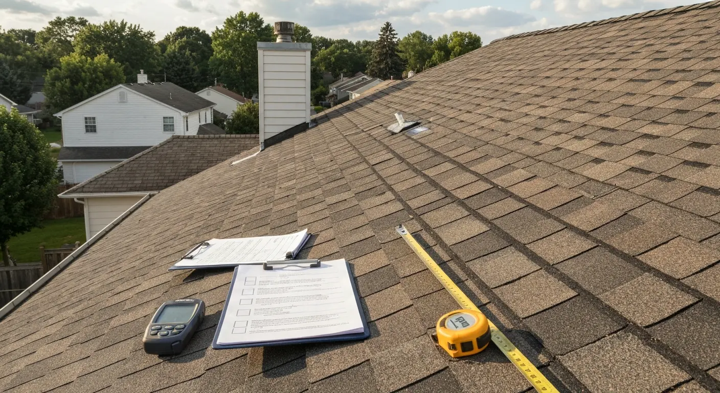 Professional roof inspection