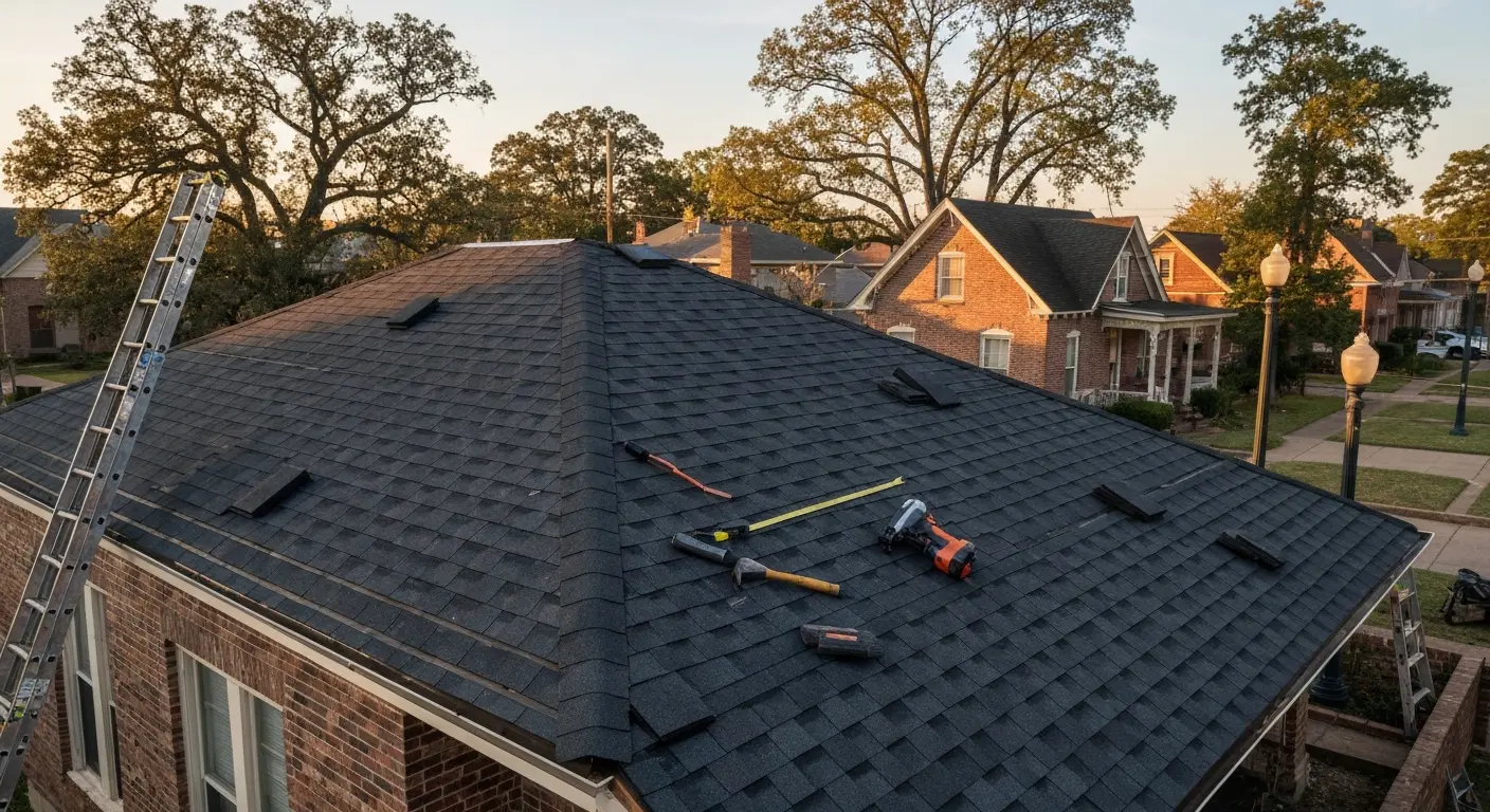 Roof installation project