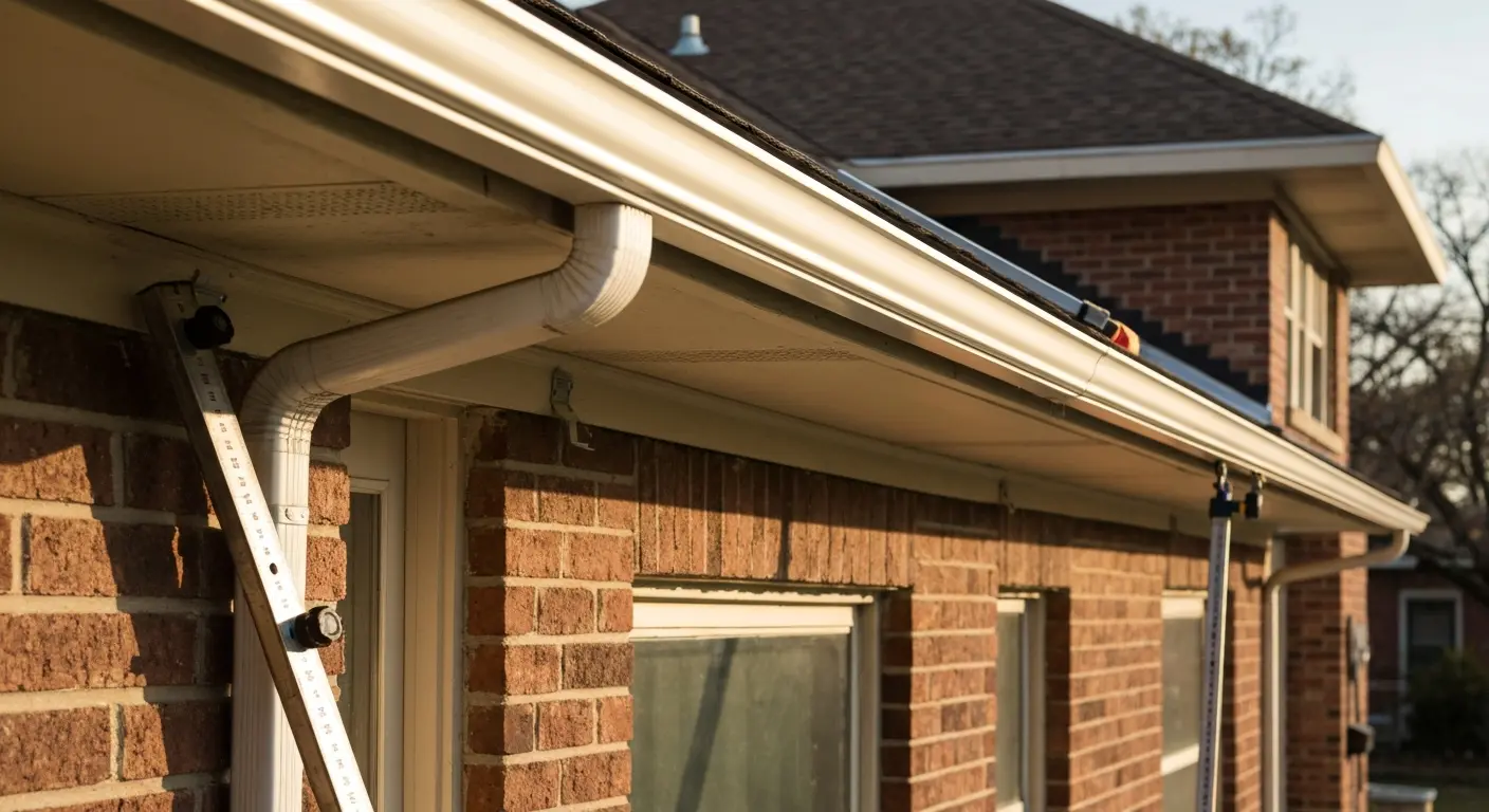 Seamless gutter installation