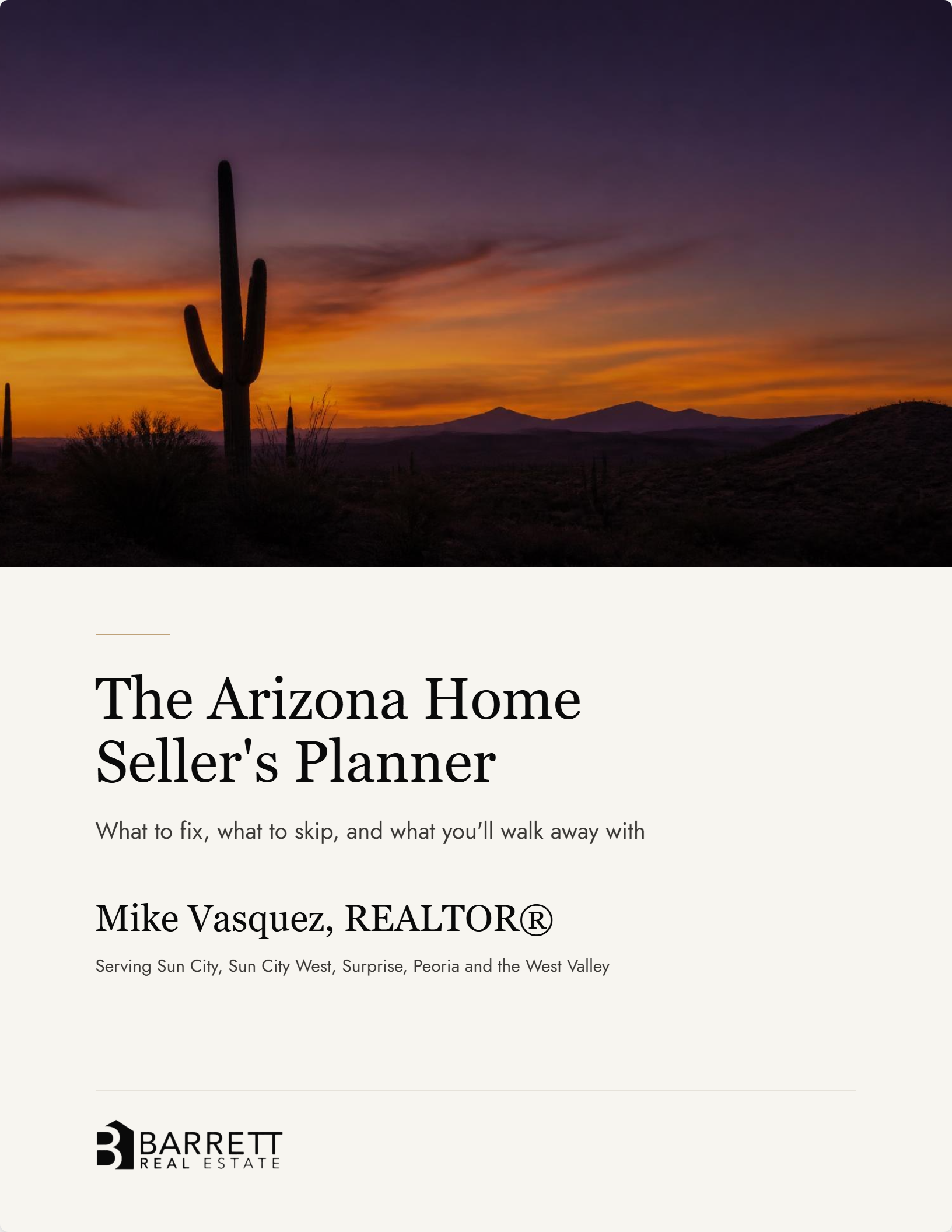 Cover of The Arizona Home Seller's Planner
