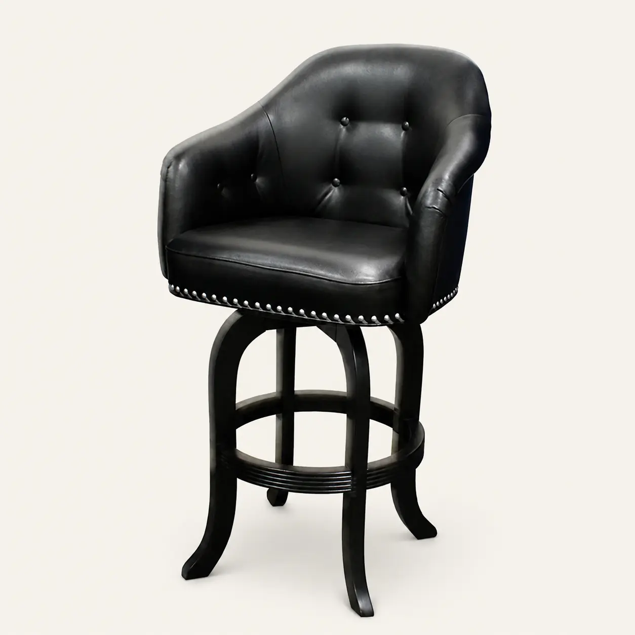 Tobias Designs 1001 Nailhead Swivel Barstool