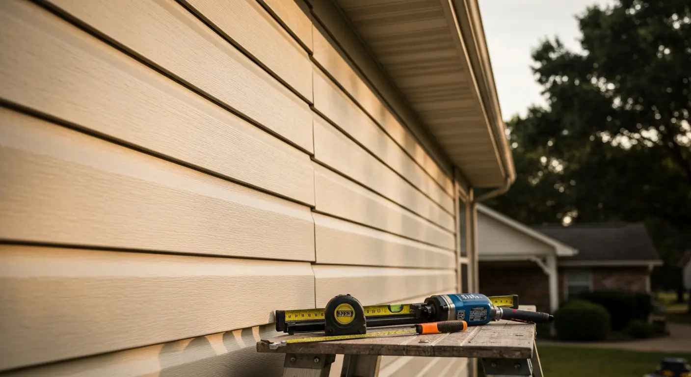 Siding repair work