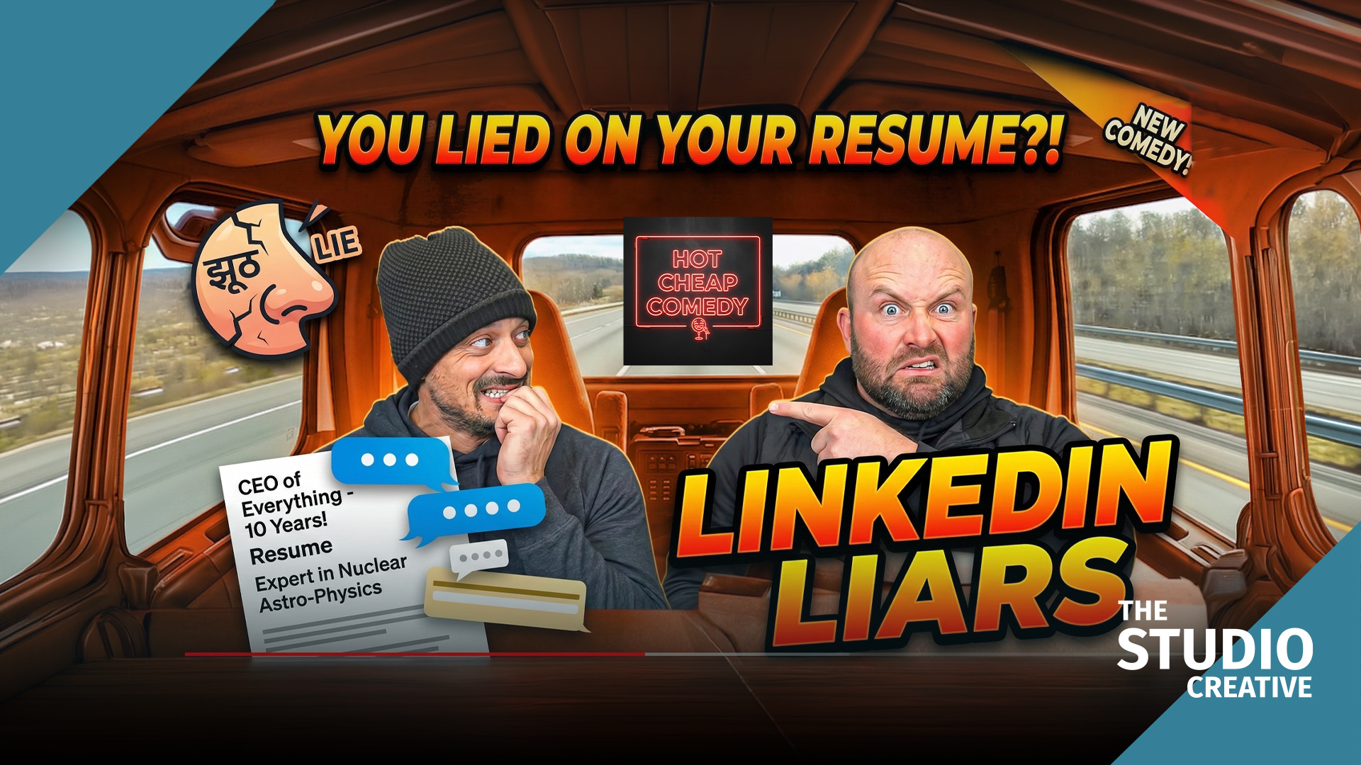 When Location Footage Meets Virtual Sets: LinkedIn Liars