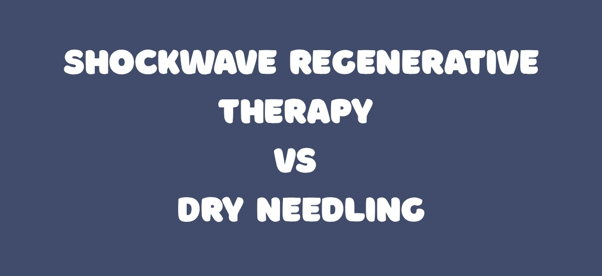 shockwave therapy vs dry needling - patient receiving treatment for chronic musculoskeletal pain