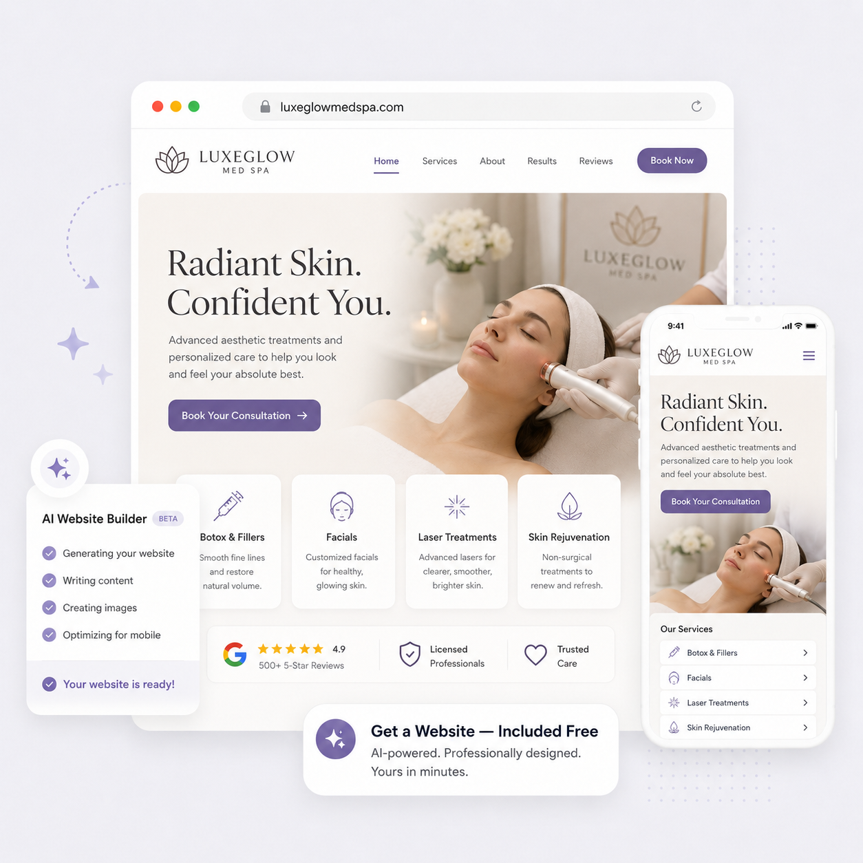 Get Their Info — AI Website & Lead Capture