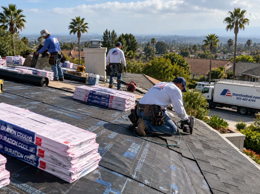 Architectural roof installation and craftsmanship
