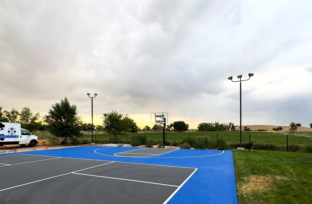 actual image of a pickleball court constructed by ace coatings az pro