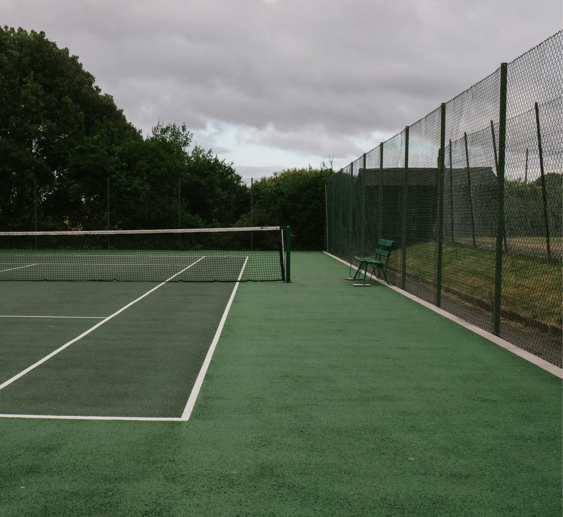 image of a pickleball court